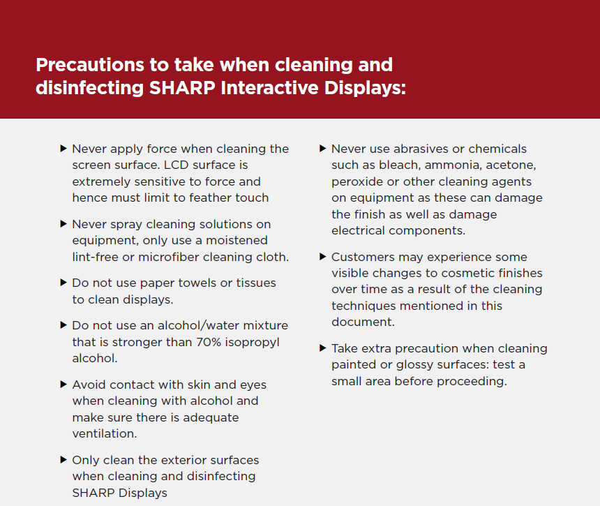 sharp-cleaning-display