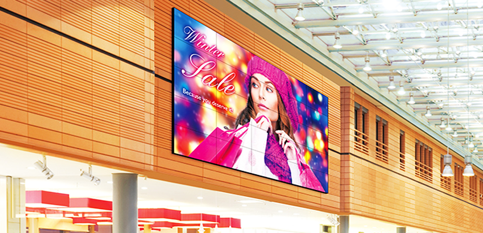 mall tv video wall screen large display