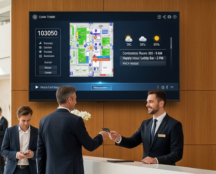 Big huge IDP 86 inches IDP display